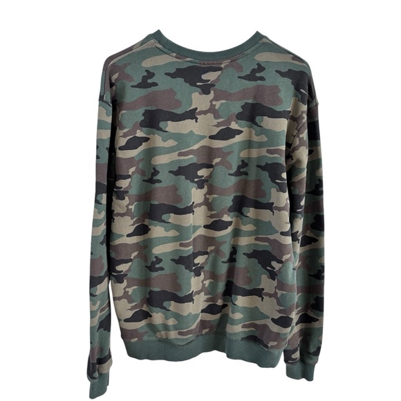 100 THIEVES WOODLAND CREWNECK CAMO Sweatshirt Sz M - Picture 3 of 11